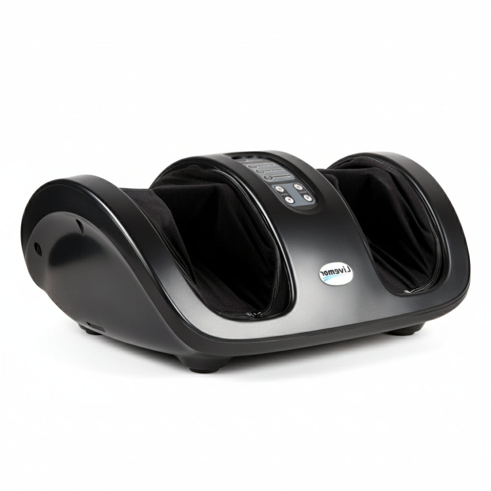 Deep Kneading & Air Pressure Foot Massager – Black