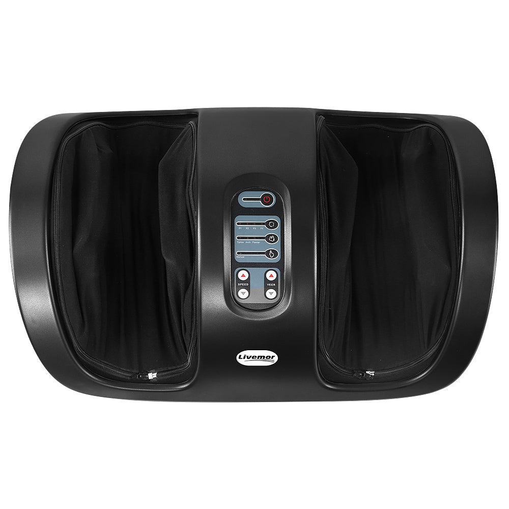Deep Kneading & Air Pressure Foot Massager – Black