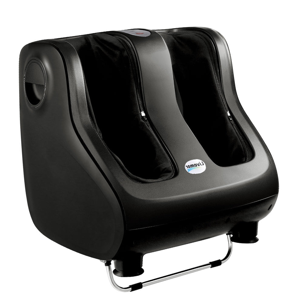Livemor Foot Massager Shiatsu Massagers Electric Roller Calf Leg Kneading - Black
