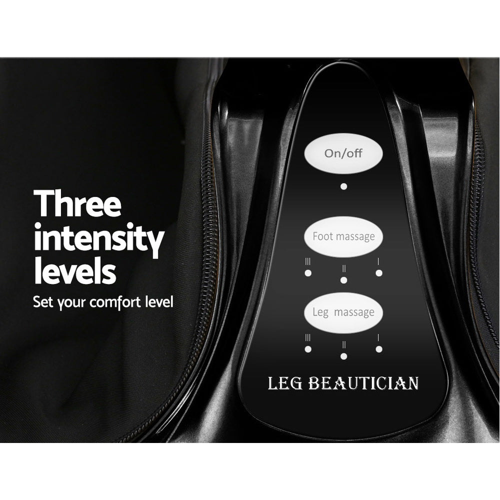 Deep Kneading Foot, Calf & Leg Massager – Black