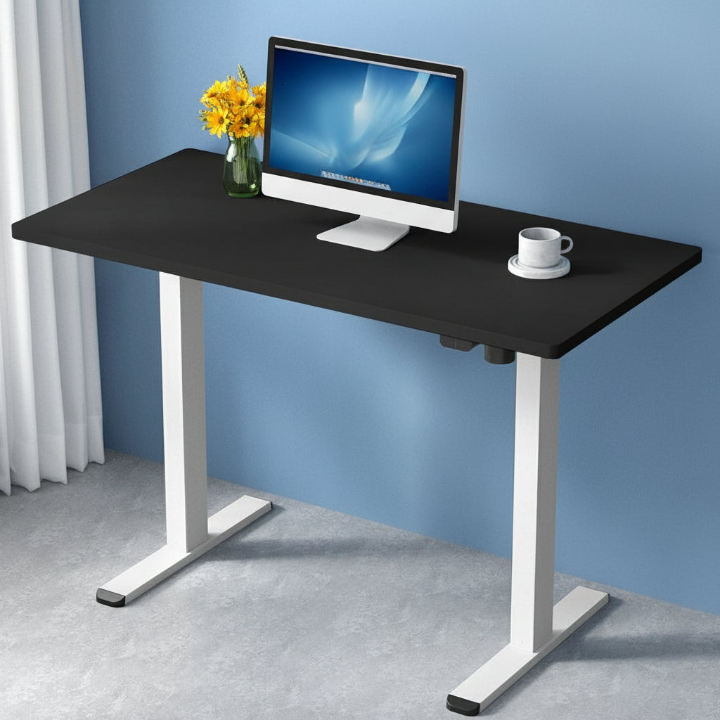 Motorised Adjustable Desk – Black & White