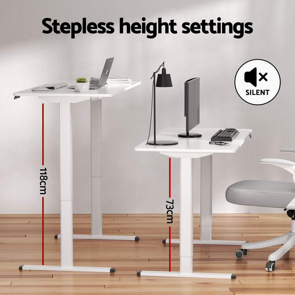 Standing Desk – Motorised Height Adjustable with Storage Shelf