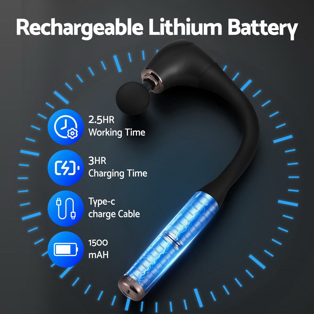 Everfit Massage Gun U-Shaped Extended Handle Massager