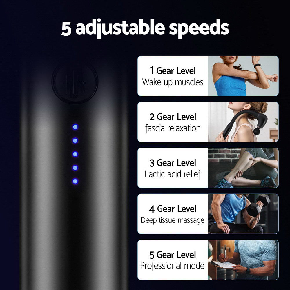 Everfit Massage Gun U-Shaped Extended Handle Massager