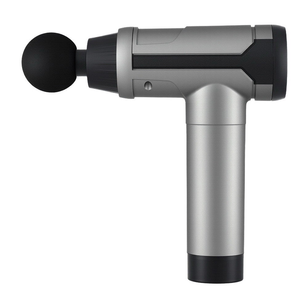 Everfit 30-Speed Rechargeable Massage Gun with 6 Heads - Silver & Black