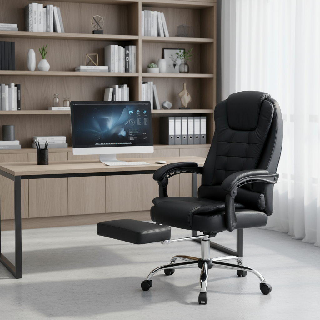 ErgoRelax 8-Point Massage Chair with Footrest