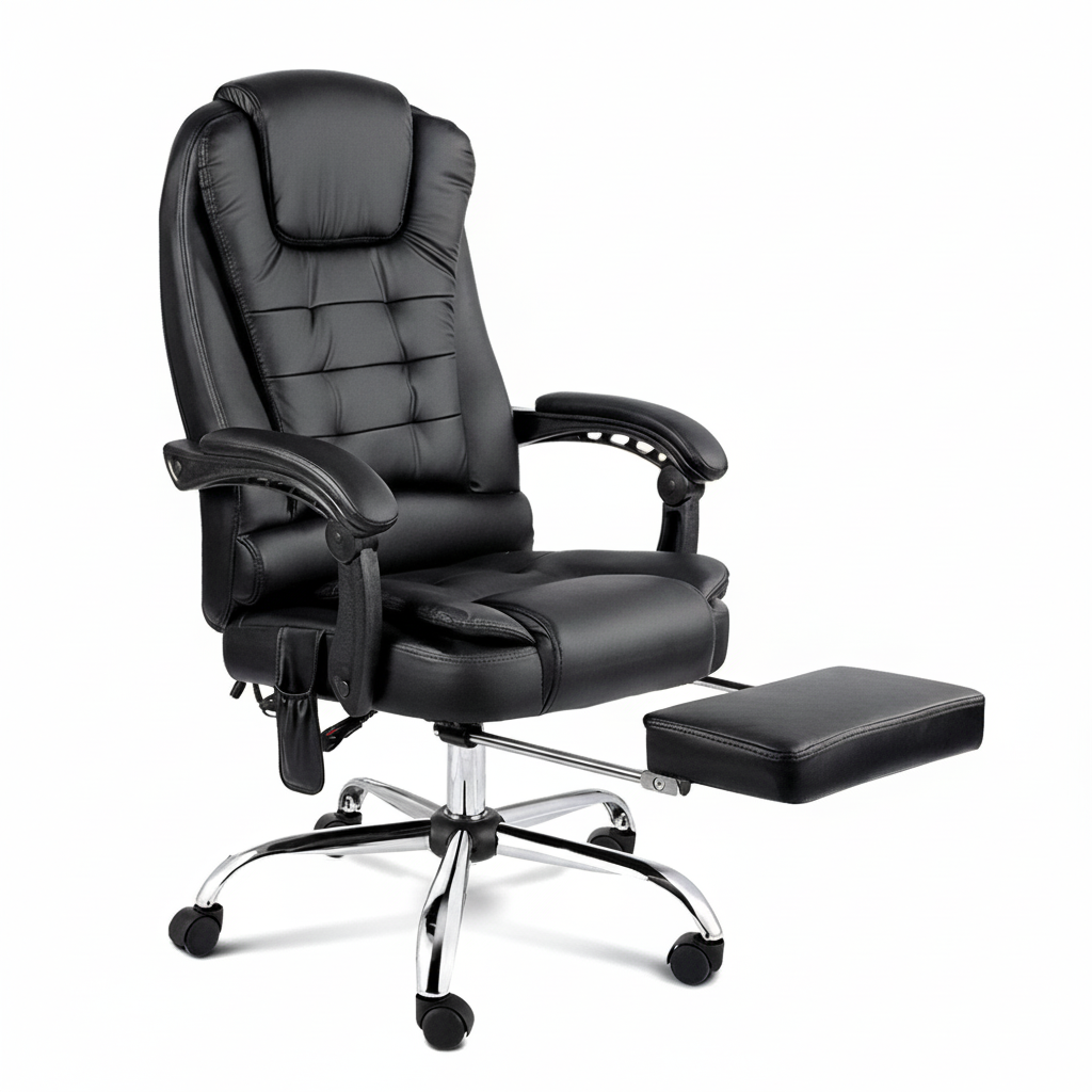 ErgoRelax 8-Point Massage Chair with Footrest