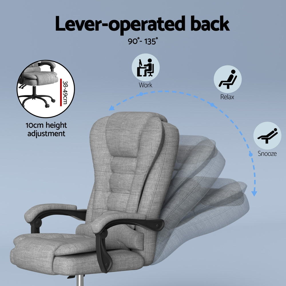 Massage Office Chair – 4-Point Massage Recliner