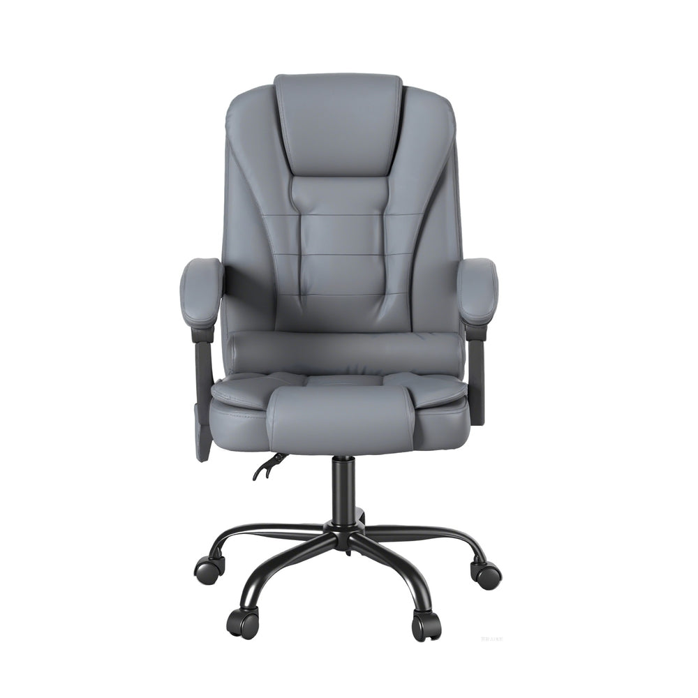 Massage Office Chair – PU Leather 4-Point Massage Recliner