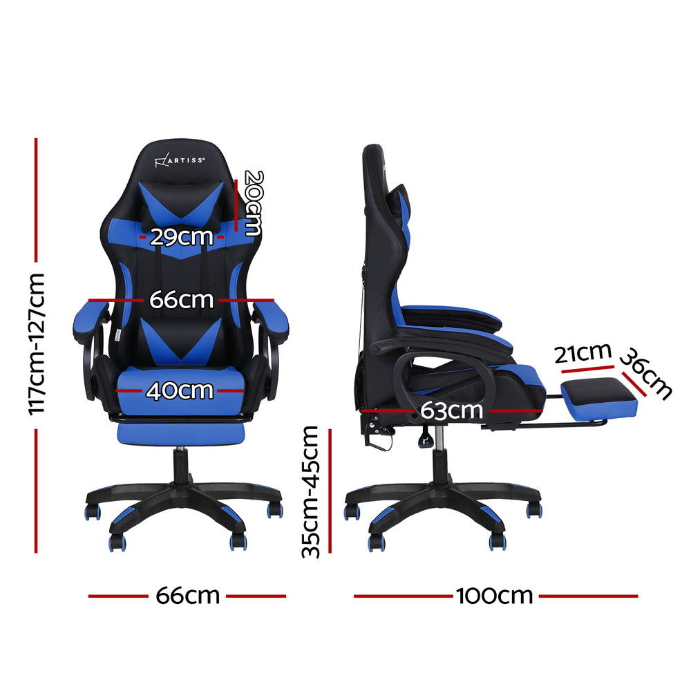 Ergonomic Gaming Office Chair - Blue