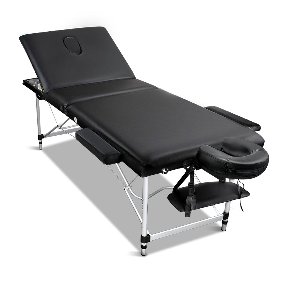 Zenses 60cm W Professional Aluminium Portable Table - Black