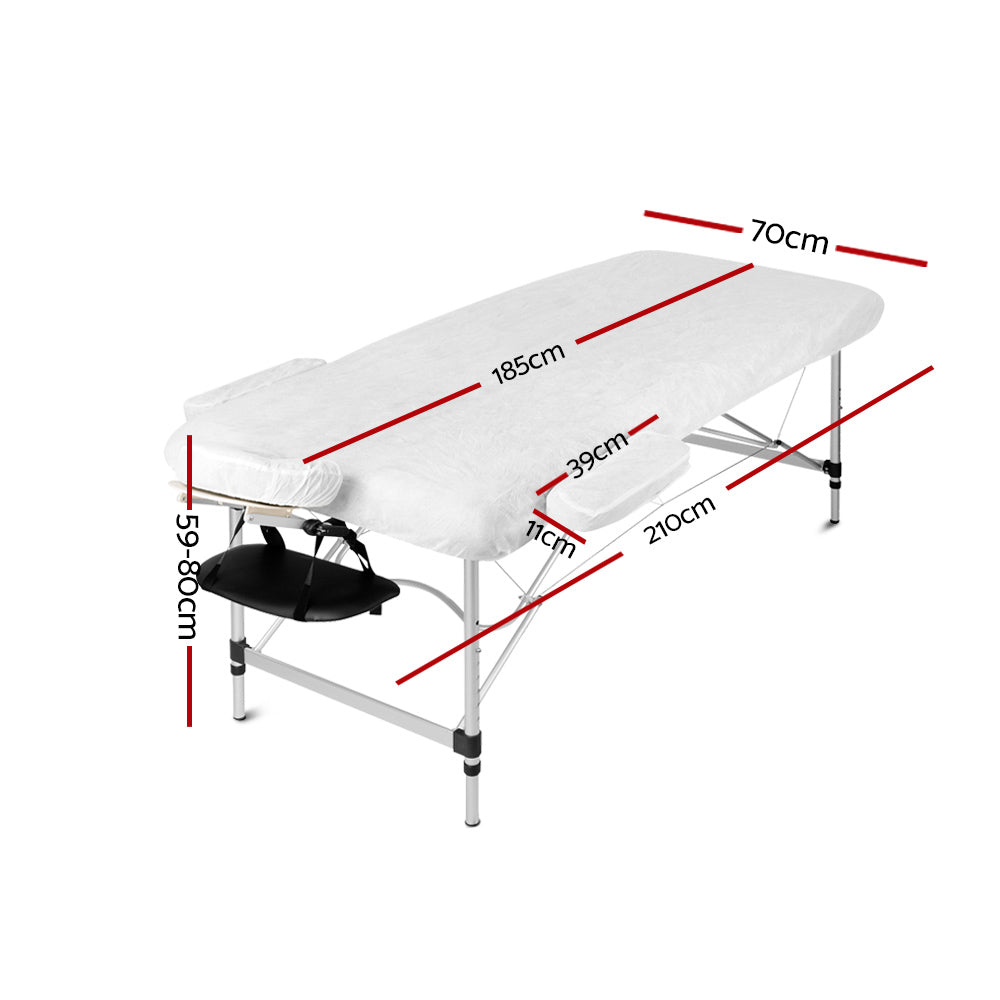 Aluminium 3-Fold 70cm W Massage Table