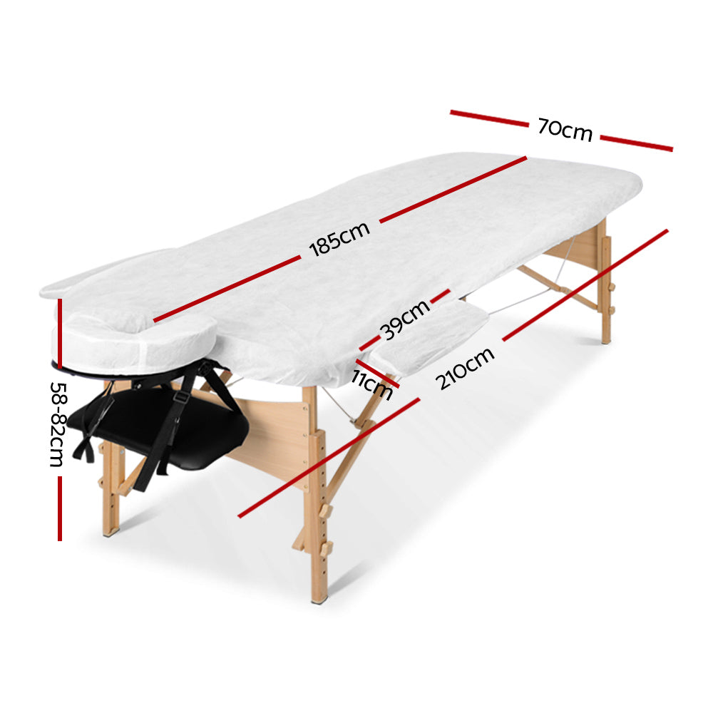 Zenses Portable Wooden 3-Fold Massage Table