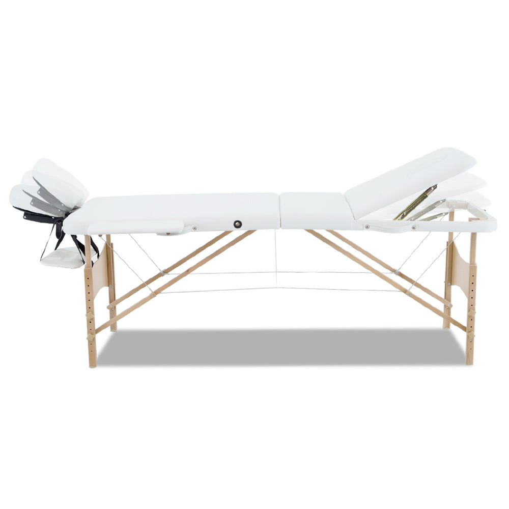 Zenses Portable Wooden 3-Fold Massage Table