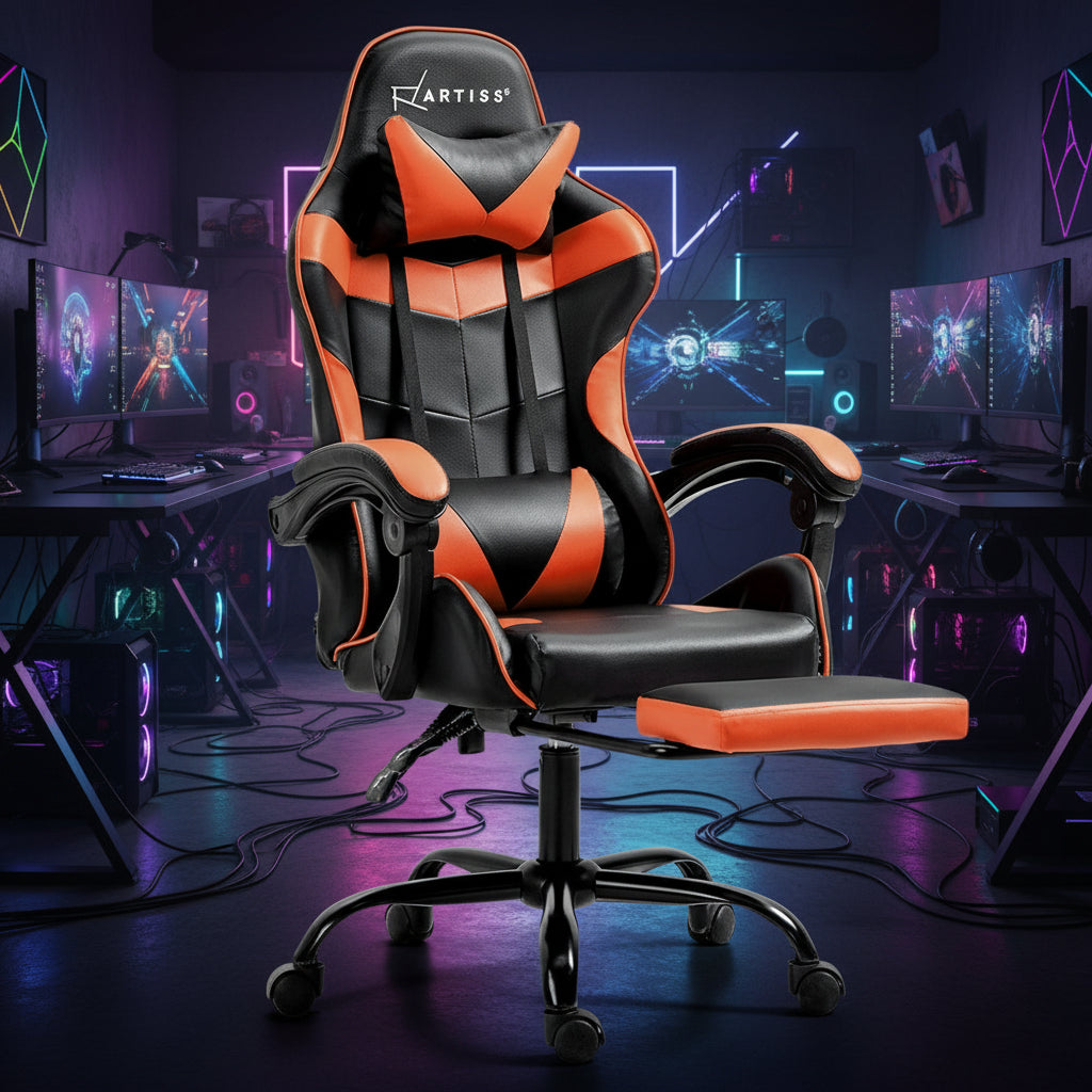 Gaming Office Chair Executive Chair with Footrest