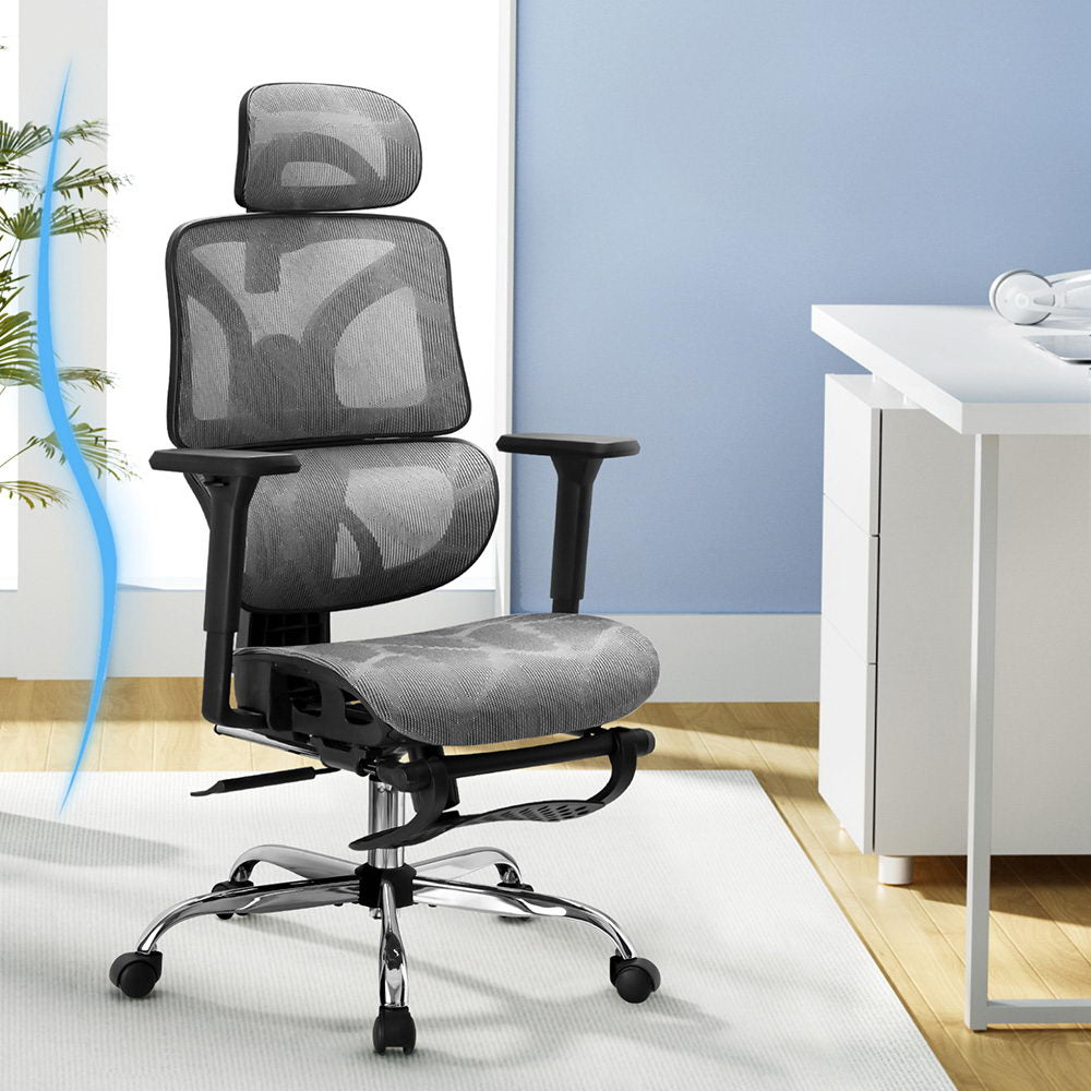 Ergonomic Office Chair with Footrest