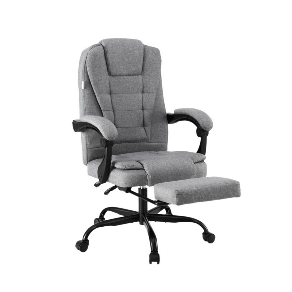 Office Chair Executive Fabric Seat - Grey