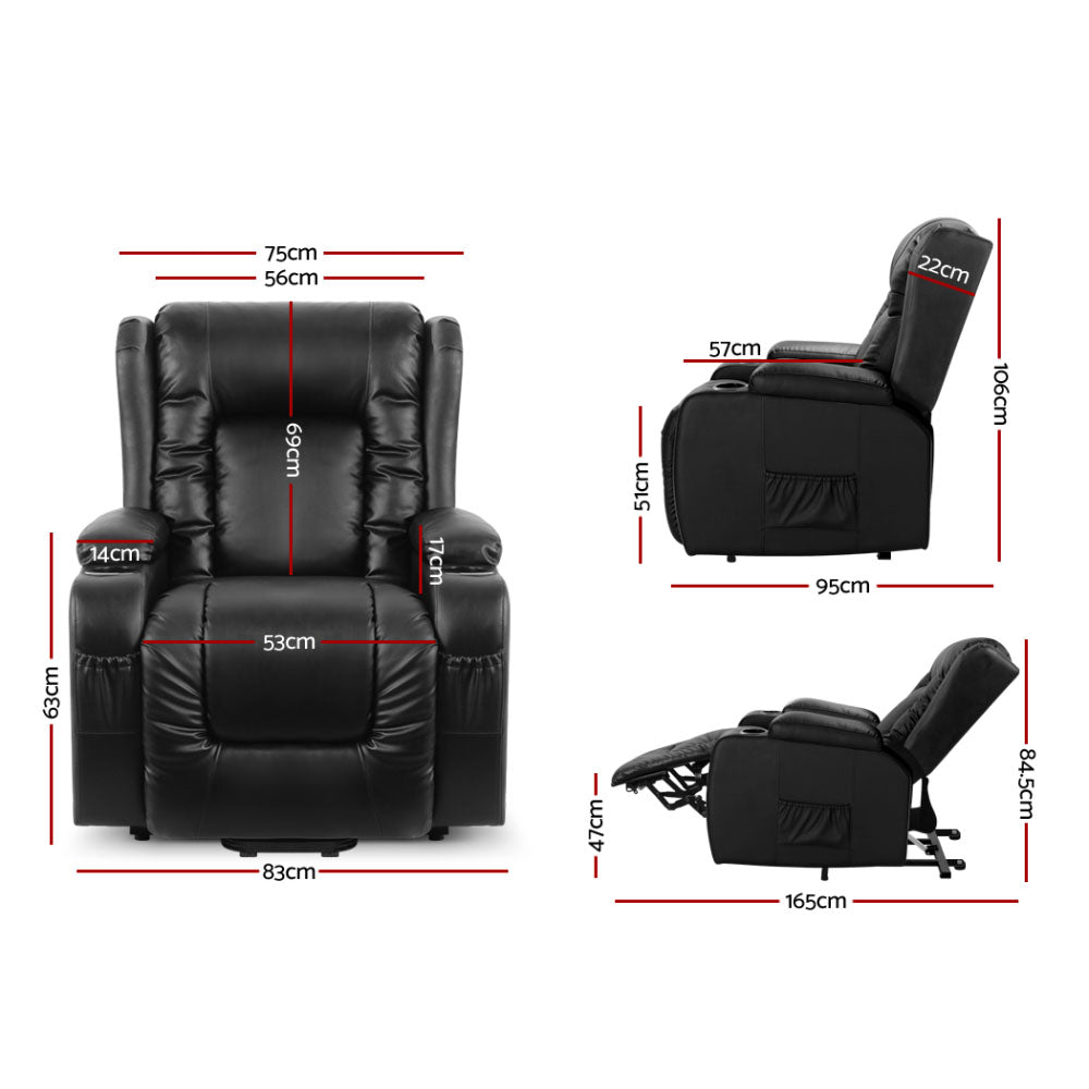Electric Lift Heated Massage Recliner Chair