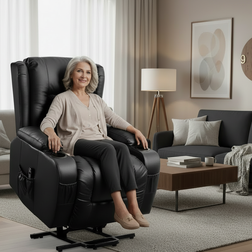 Electric Lift Heated Massage Recliner Chair