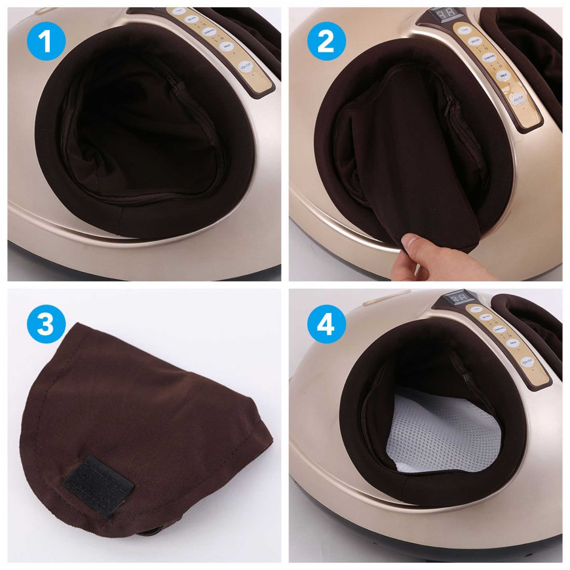 3D Shiatsu Foot Massager Machine – Heat & Kneading Function