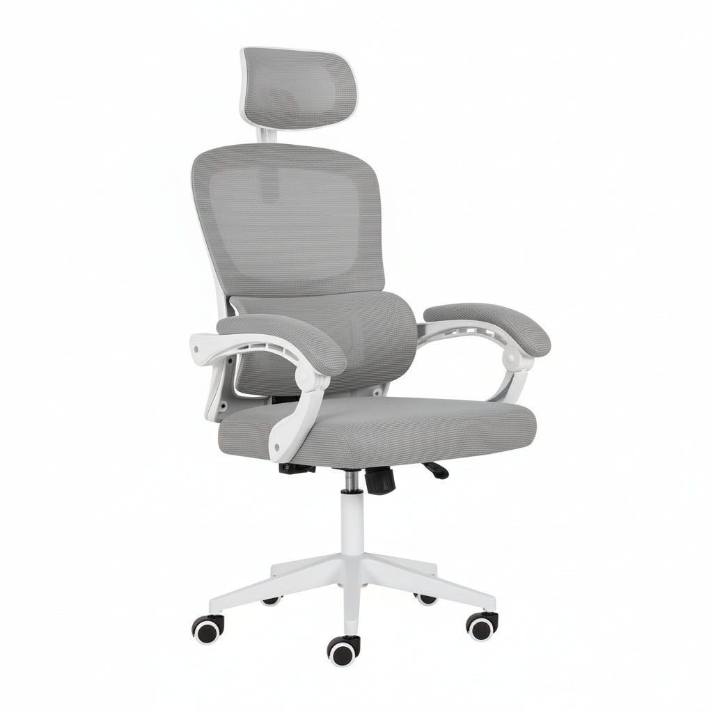 Ergonomic Reclining Office Chair – Lumbar Support & Adjustable Headrest