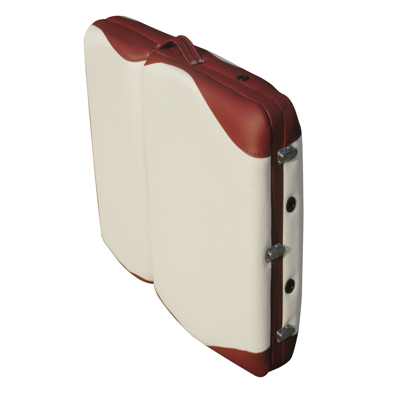 Portable Aluminium Massage Table – Beige & Red