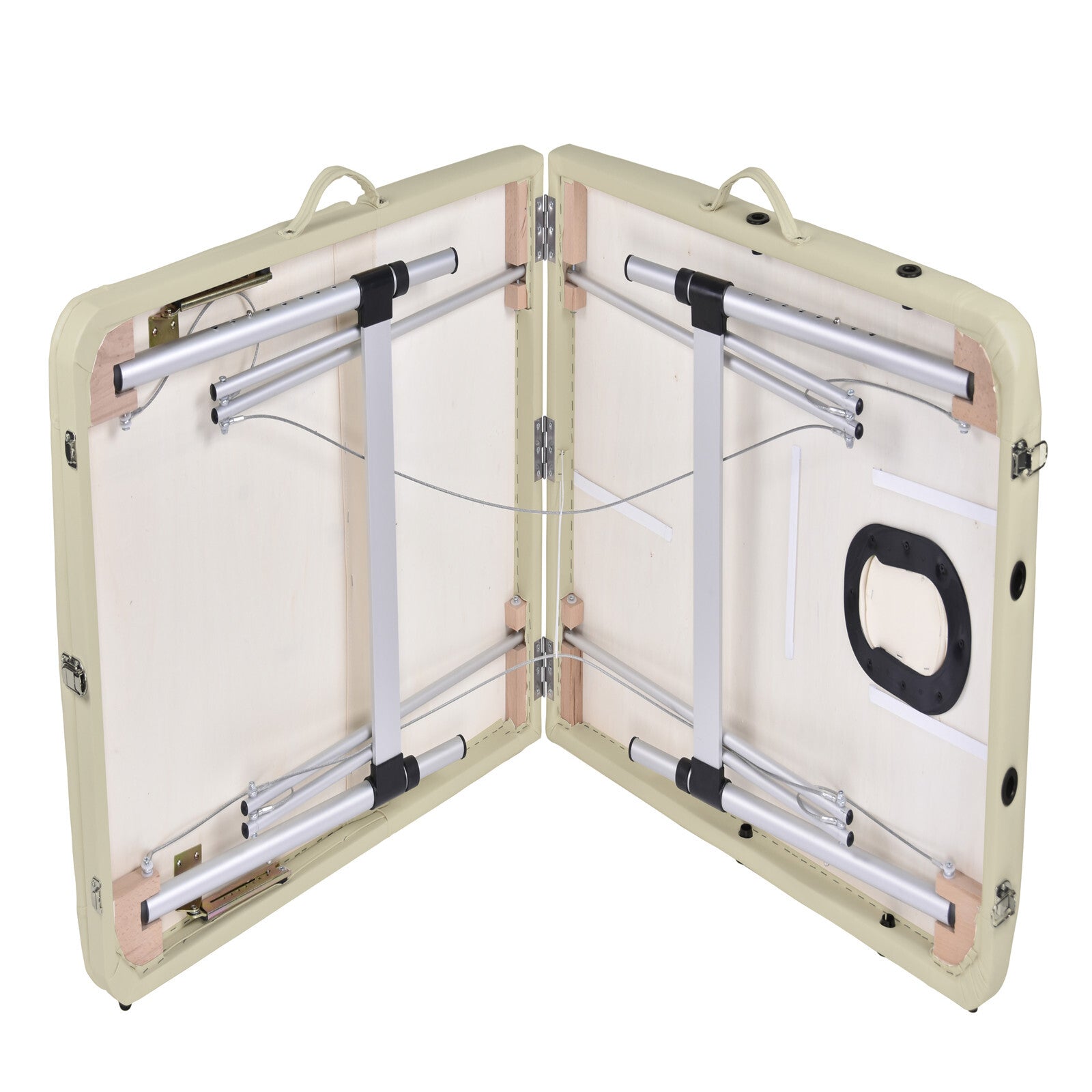 Portable Aluminium Massage Table – Beige