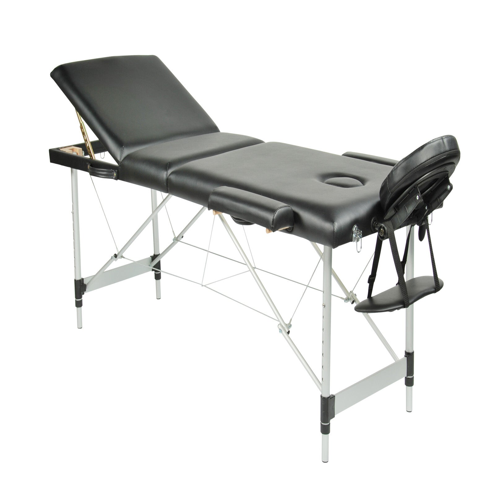 Portable Black Massage Table – 70cm