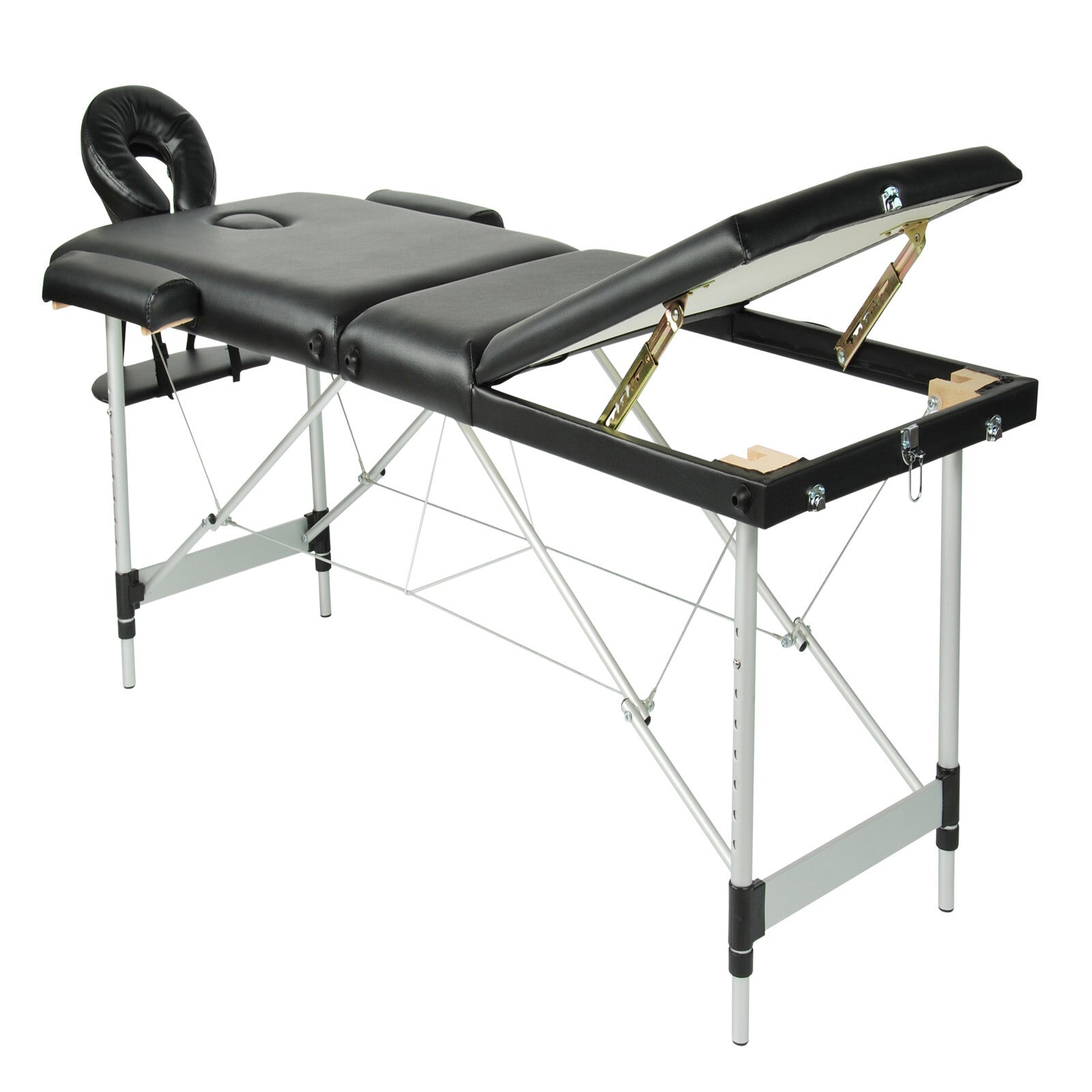 Portable Black Massage Table – 70cm