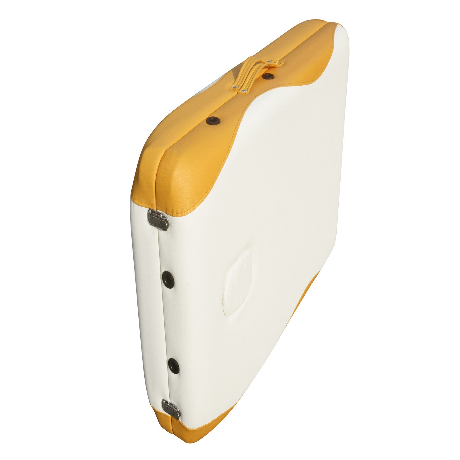 Portable 60cm Aluminium Massage Table - White & Orange