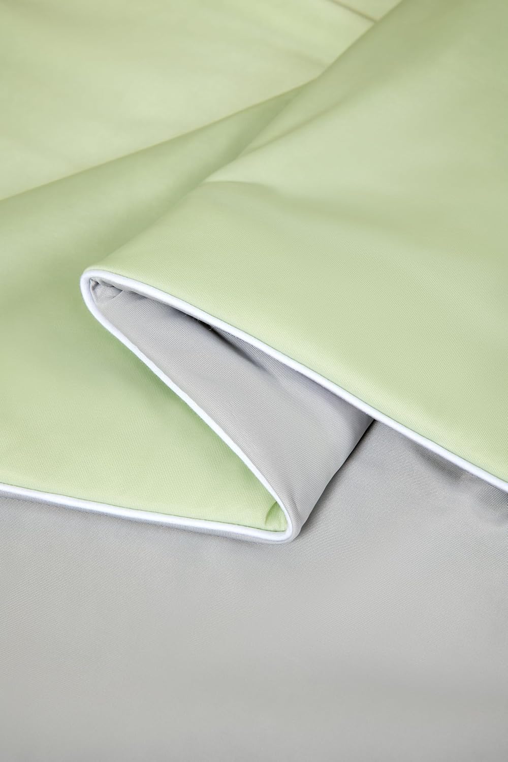 Ice Cooling Reversible Summer Comforter Blanket (Green & Grey, Single/Double)