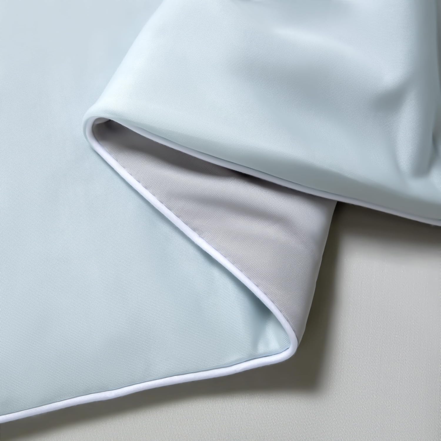 Ice Cooling Reversible Summer Comforter Blanket (Blue & Grey, Queen/King)