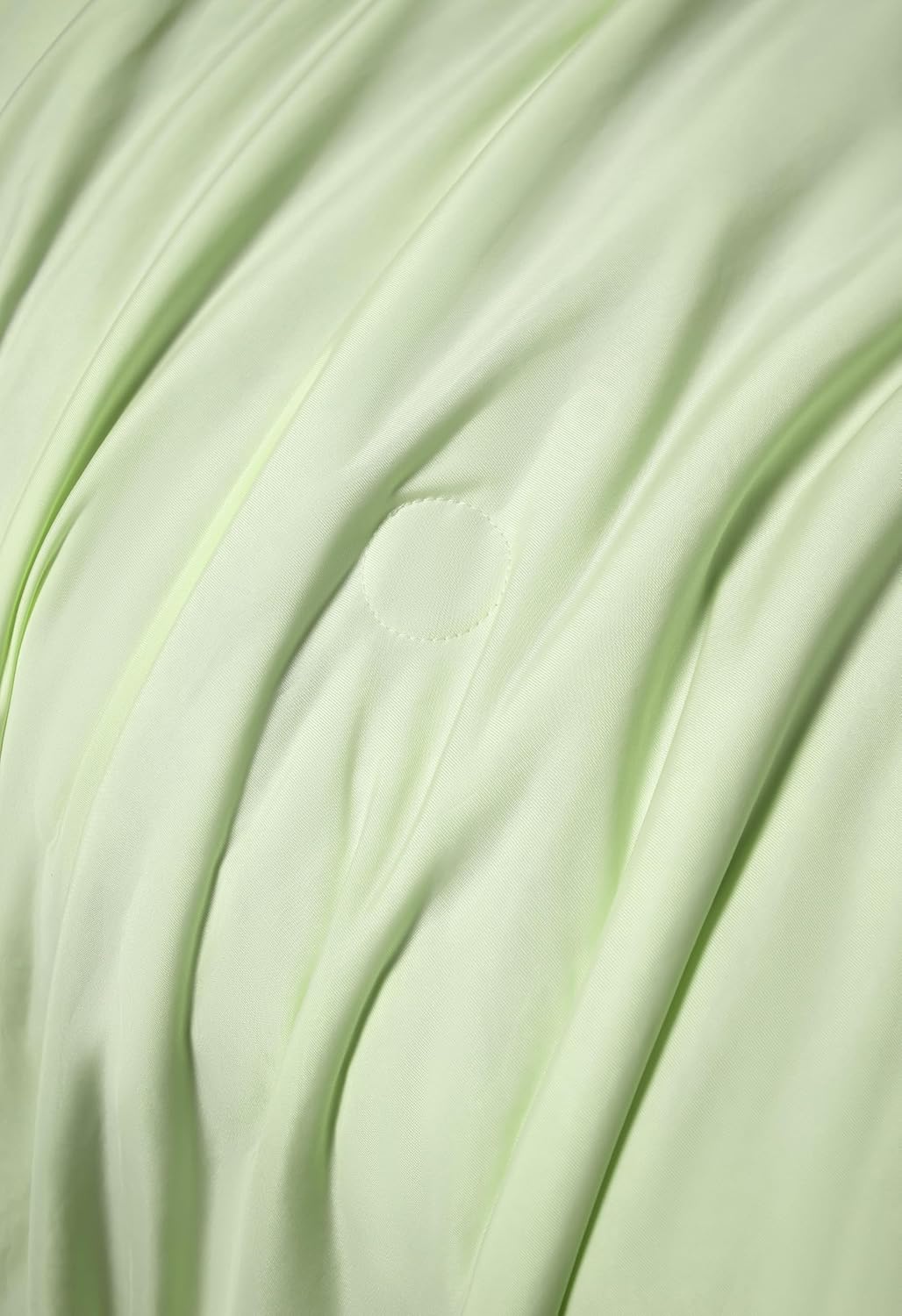 Ice Cooling Reversible Summer Comforter Blanket (Green & Grey, Queen/King)