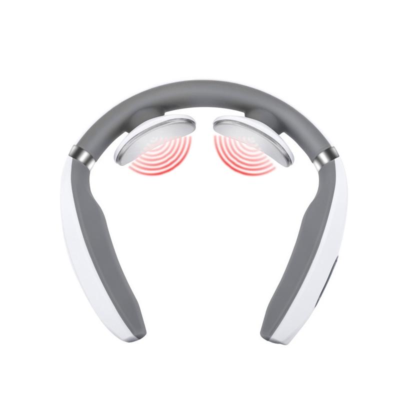 Intelligent Neck Massager Electromagnetic Vibration Black