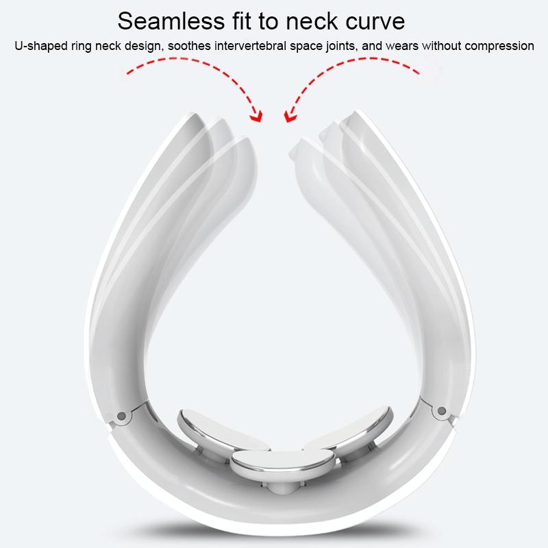 Rechargeable Electric Neck Massager Intelligent Pulse Shock