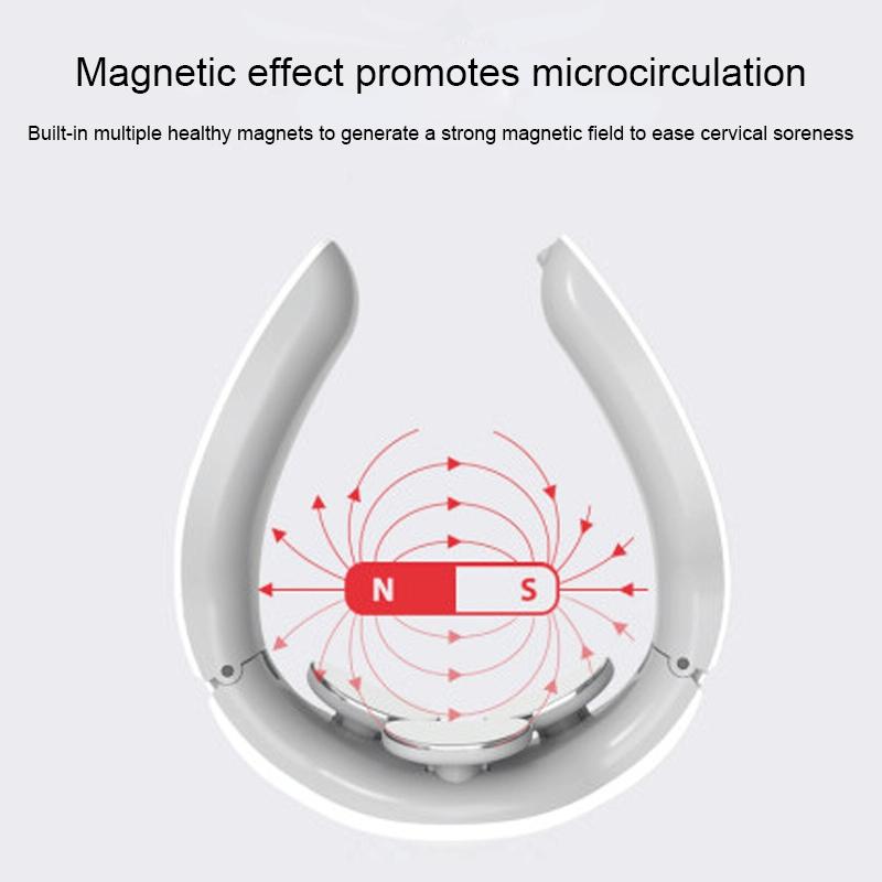 Rechargeable Electric Neck Massager Intelligent Pulse Shock