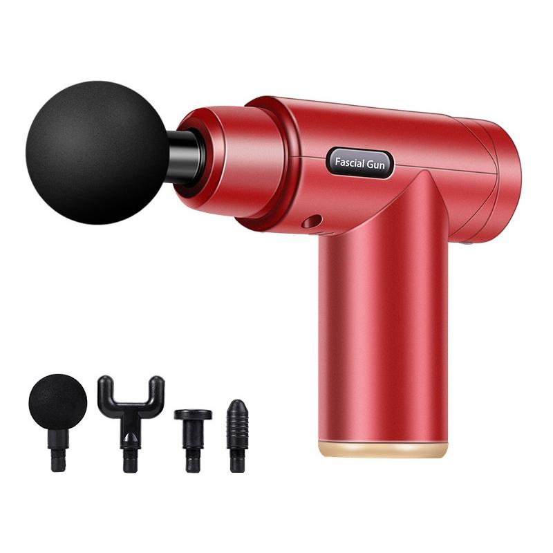 Mini Electric Muscle Portable Fitness Muscle Massage Gun - Red