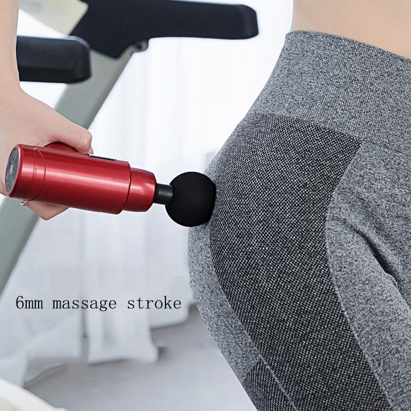 Mini Electric Muscle Portable Fitness Muscle Massage Gun - Red