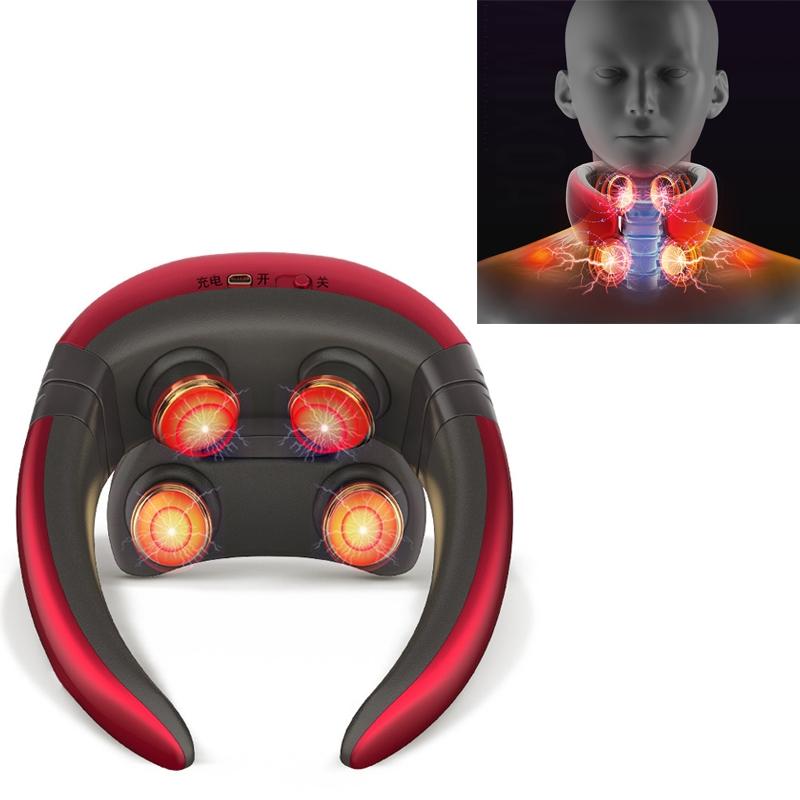 4-Head Neck Massager with Pulse Technology