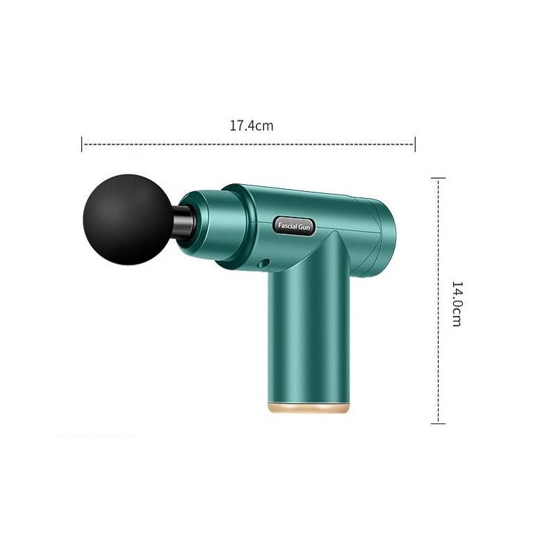 Mini Electric Muscle Portable Fitness Muscle Massage Gun - Dark Green