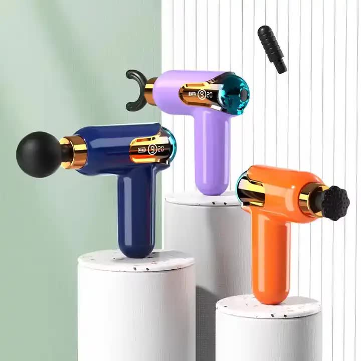 Deep Tissue Massage Gun with 9 Speed Settings - Orange