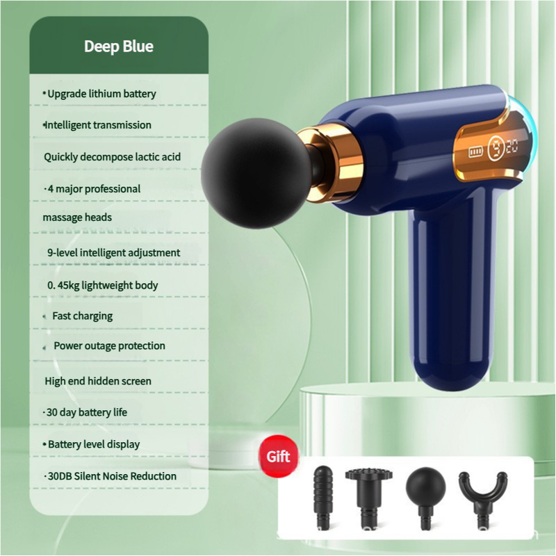 LC002 Portable Massage Gun - Deep Blue