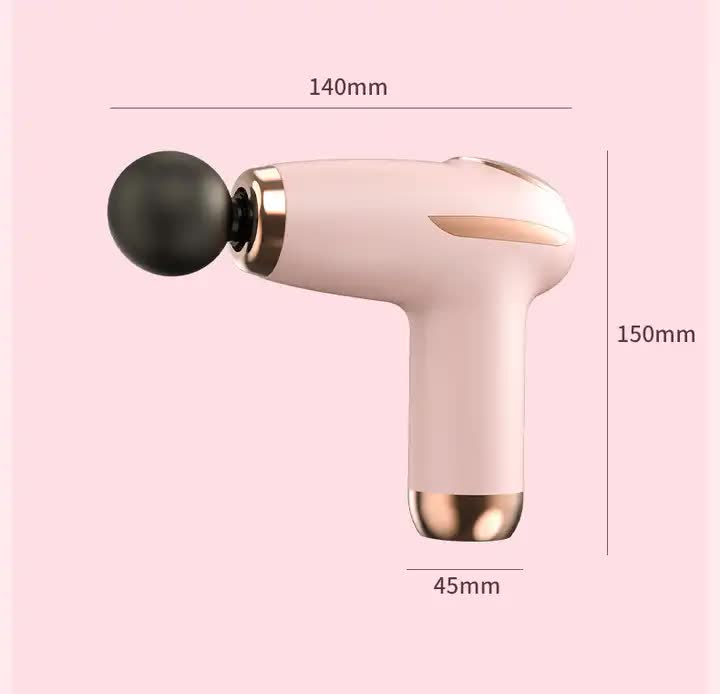 Mini Portable Massage Gun - 6-Speed Adjustable Relief - Pink