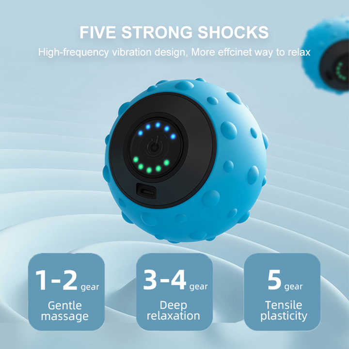 Electric Vibrating Massage Ball - Black