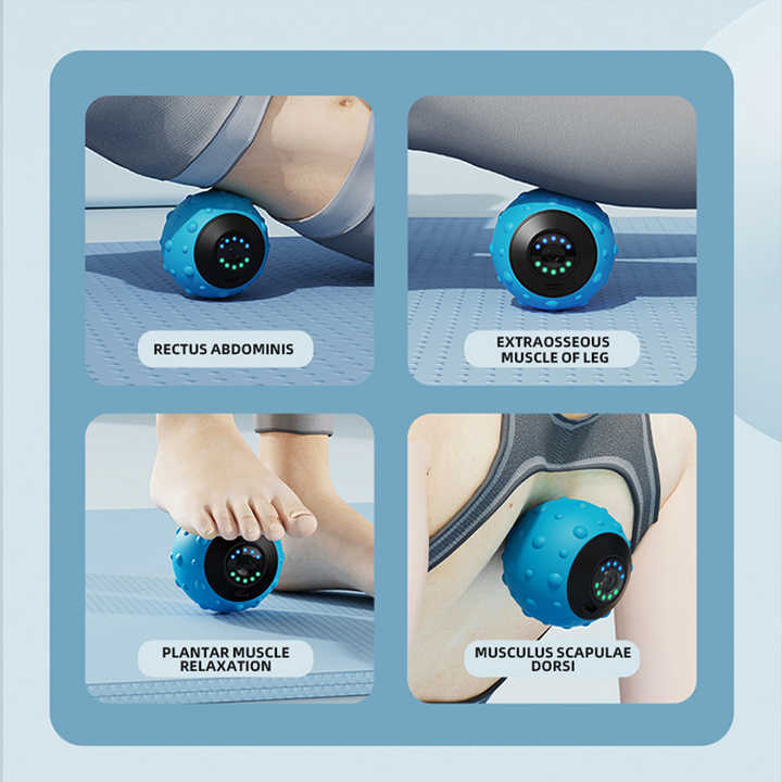 Electric Vibrating Massage Ball - Black