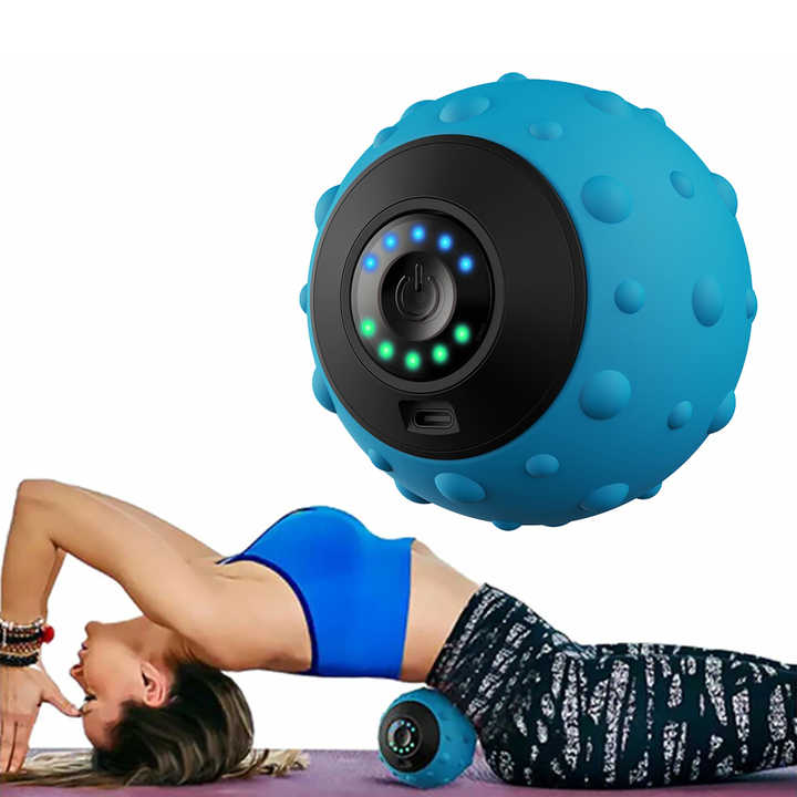 Electric Vibrating Massage Ball - Blue