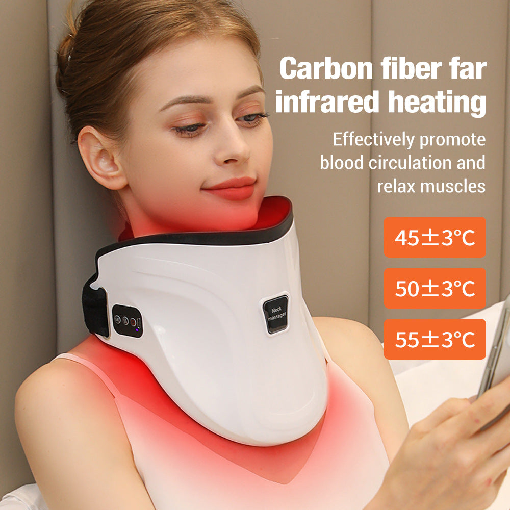 Electric Heated Neck Massager with Carbon Fiber Infrared Therapy