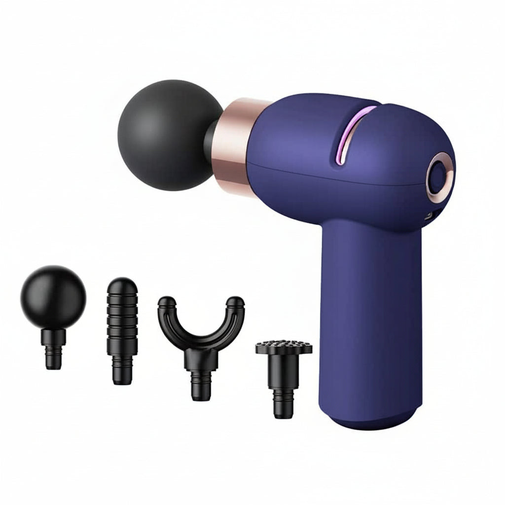 Portable Mini Massage Gun - Navy Blue