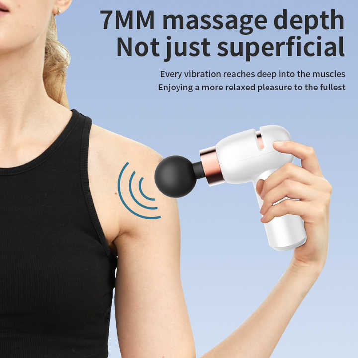 Portable Mini Massage Gun - Navy Blue