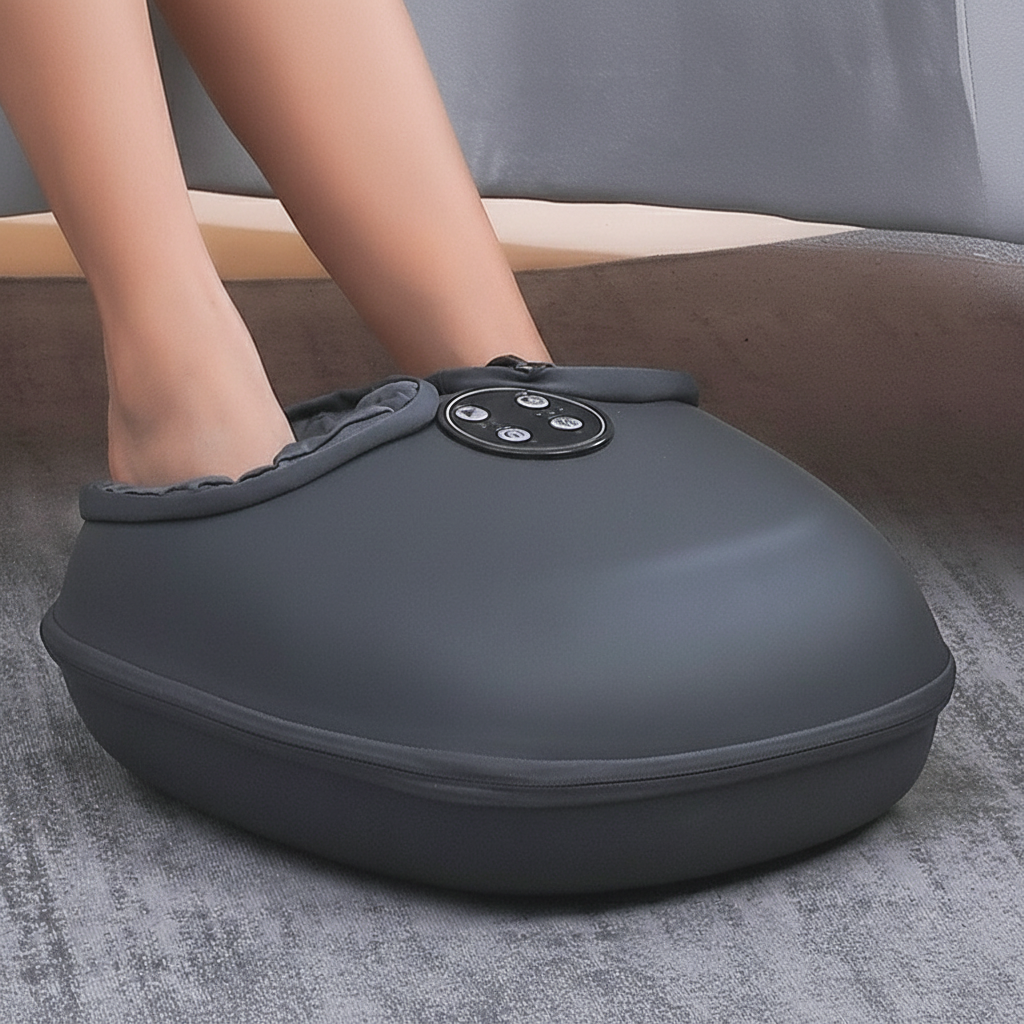 Compact Foot Massager with Heat and Timer